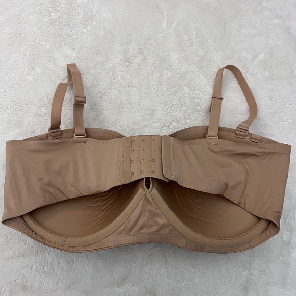 SKIMS Women's Ultimate Push-Up Strapless Bra Clay Tan BA-BAN-3208 40DD NEW - Picture 4 of 11